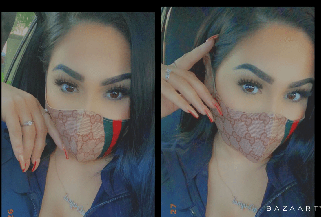 Lavish LV Face Mask – Hot L.A. Fashion