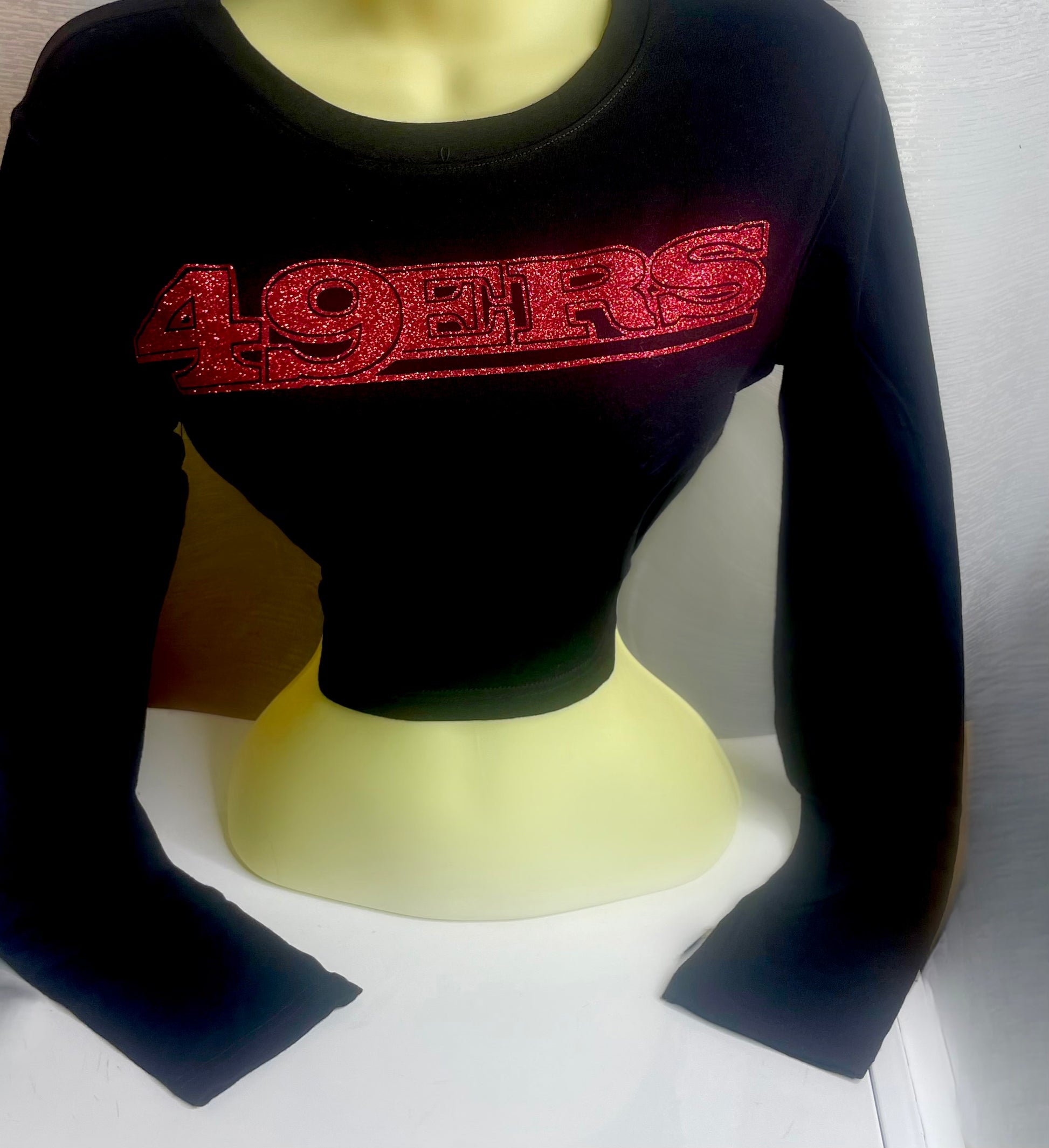 49ERS Glitter Crop (Long Sleeve)