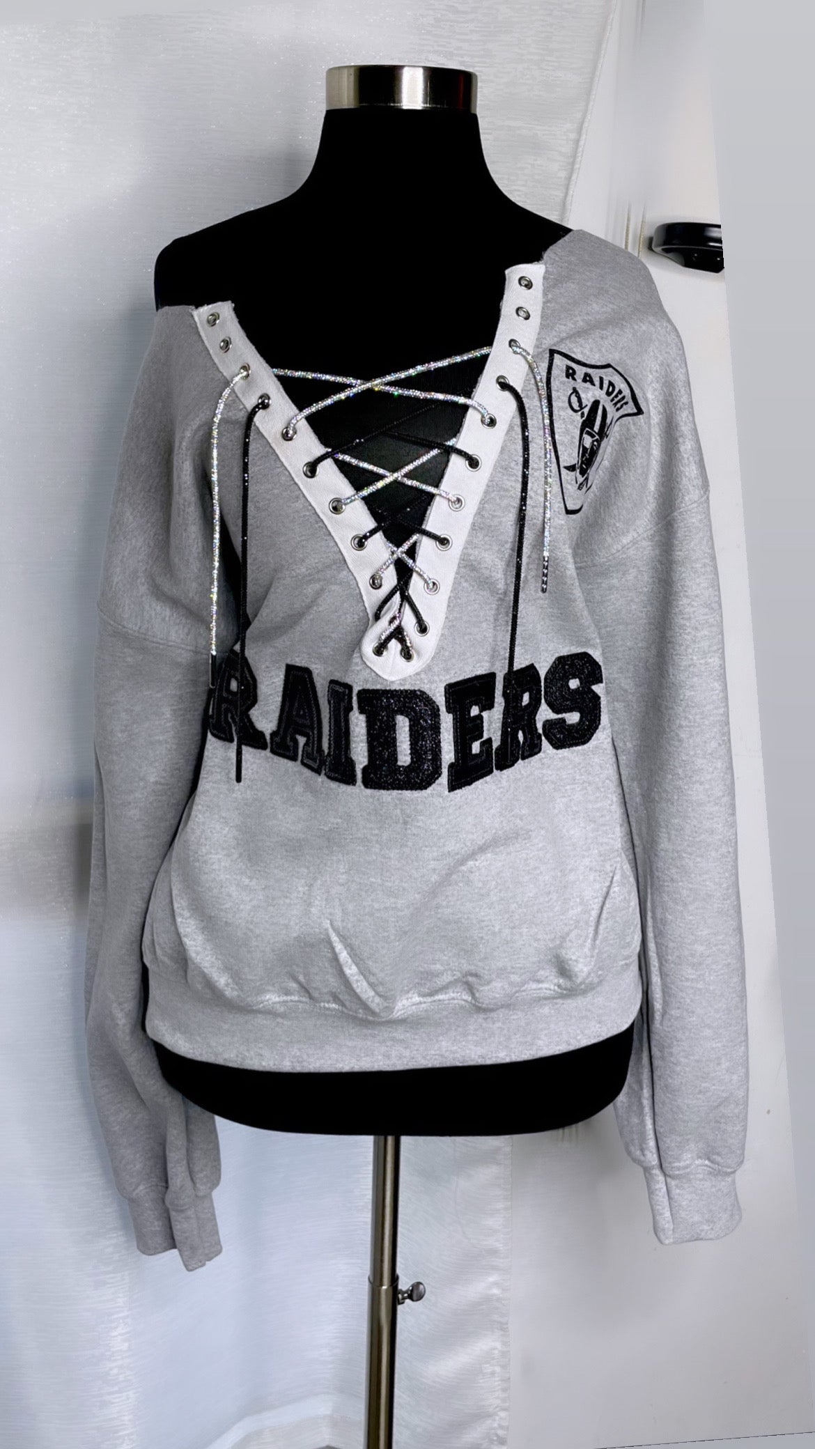 Raiders off the shoulder sweater