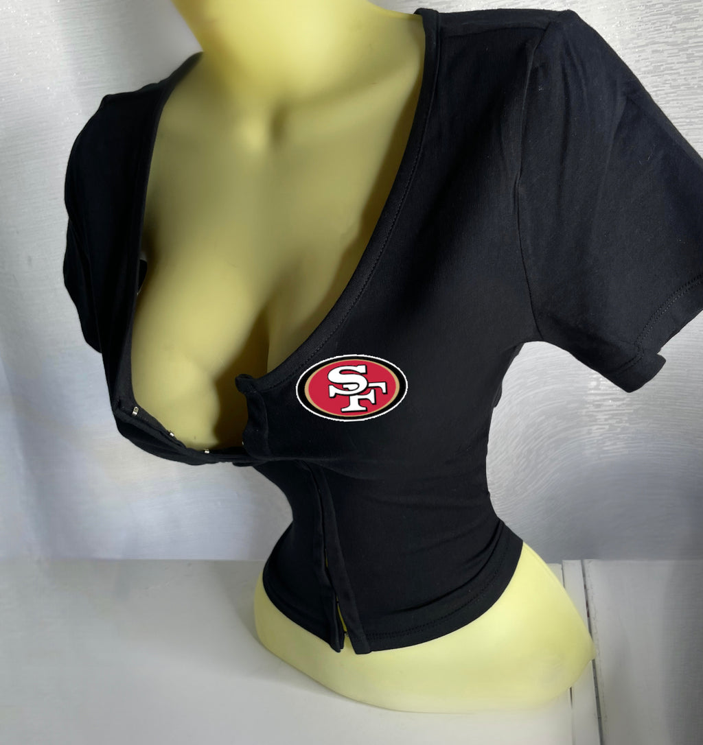 49ers Short Sleeve Corset - Black