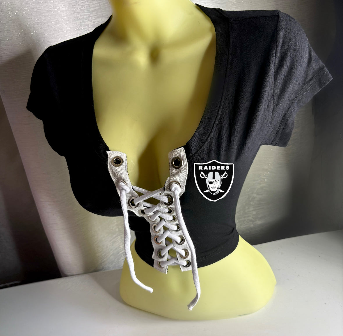Raiders Crop Top - Cotton Lace