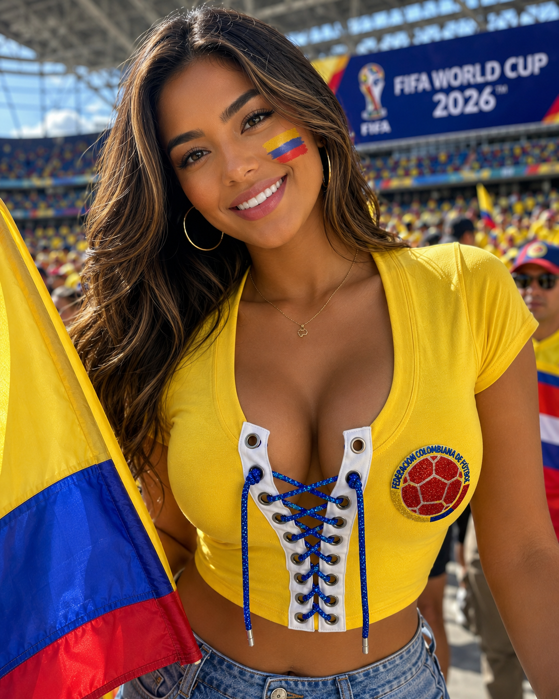 World Cup Edition - Colombia (Yellow with a blue rhinestone cord)