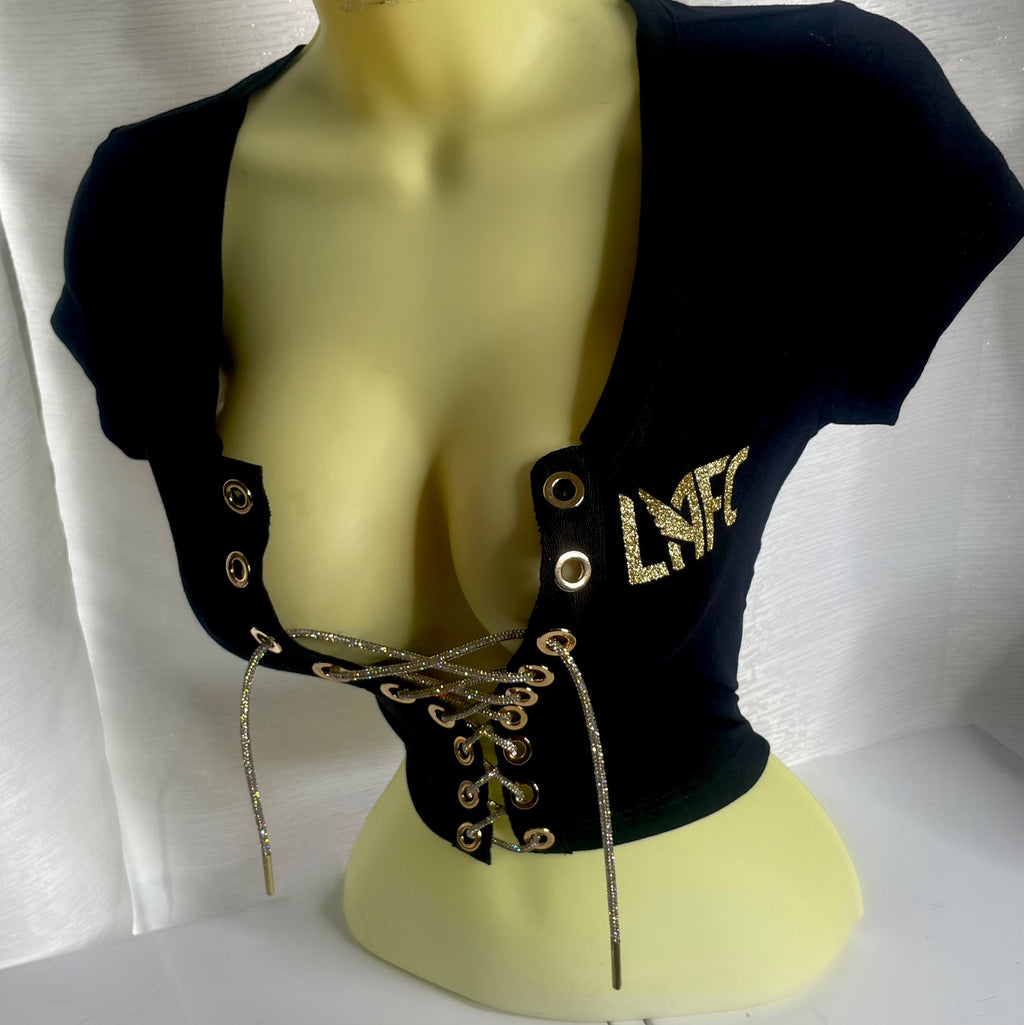 LAFC Crop Top - Glitter Logo