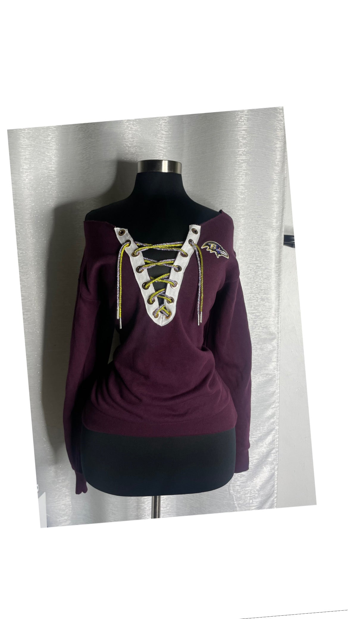 Ravens off the shoulder sweater