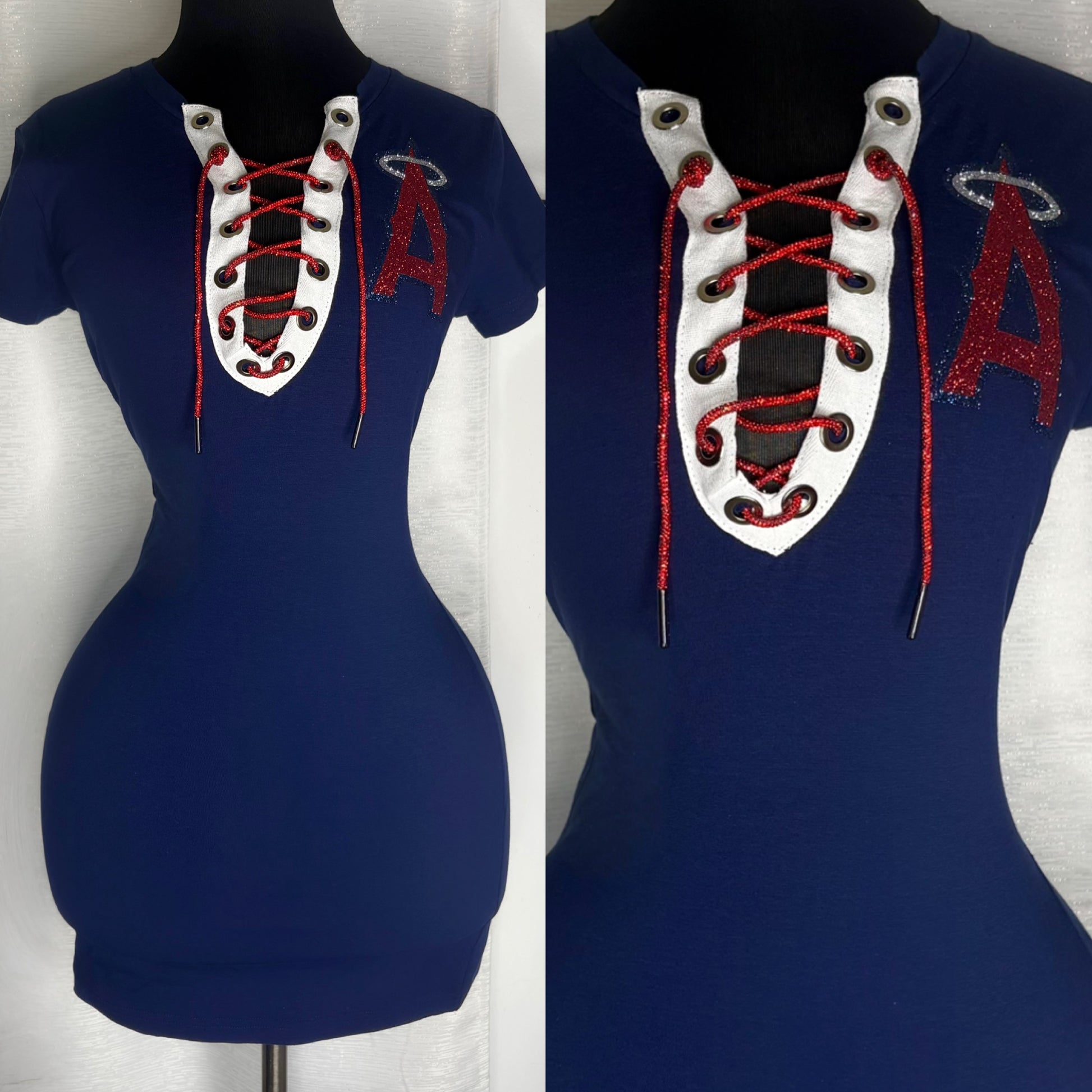 Angels Mini Dress - Glitter Logo