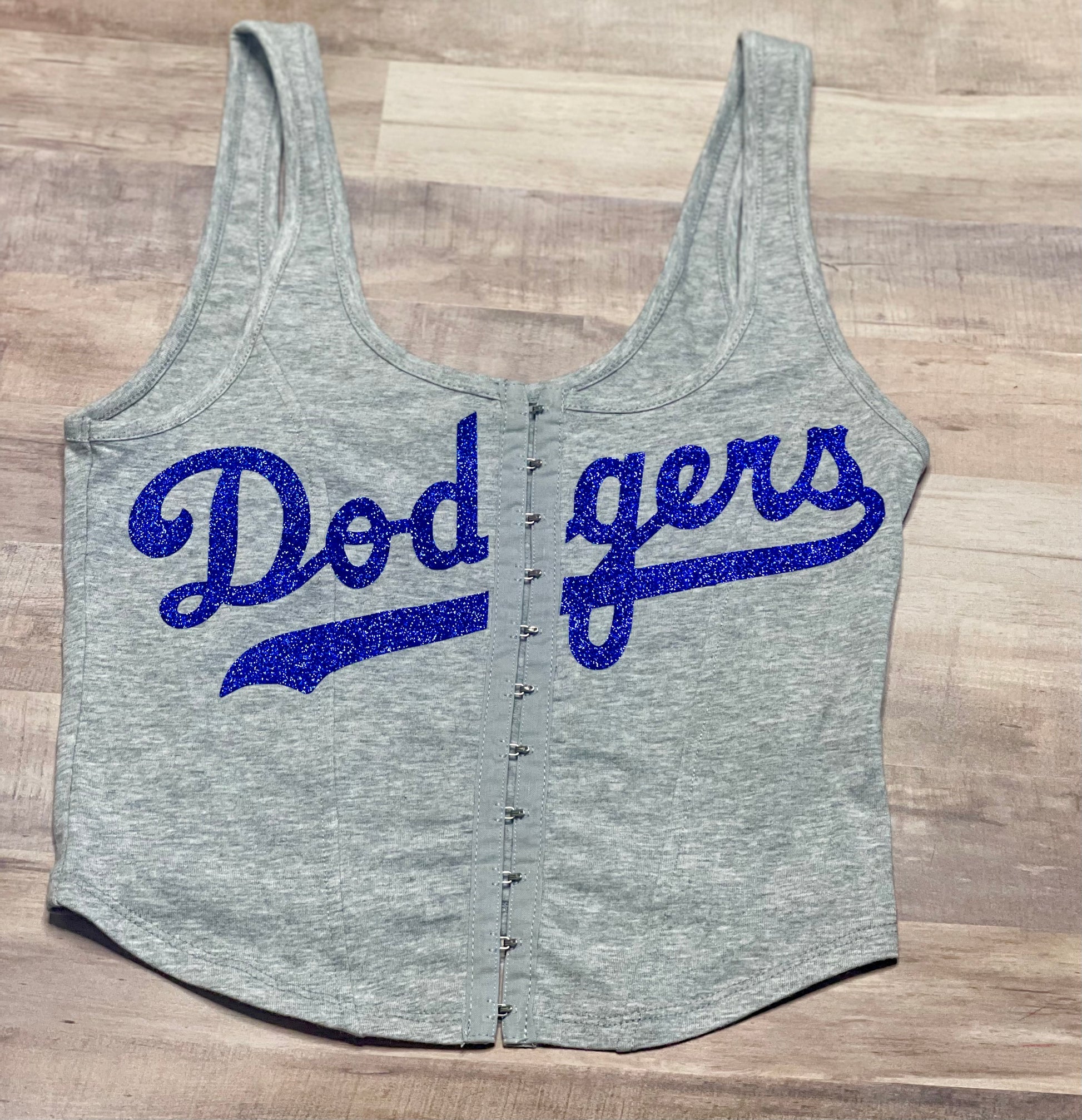 Dodgers Corset Top - Heather Gray