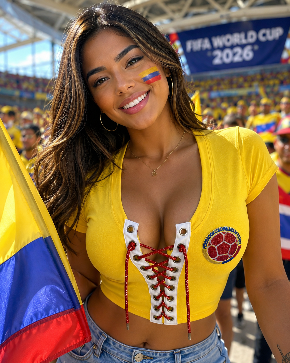 World Cup Edition Colombia (Yellow with a red rhinestone cord)