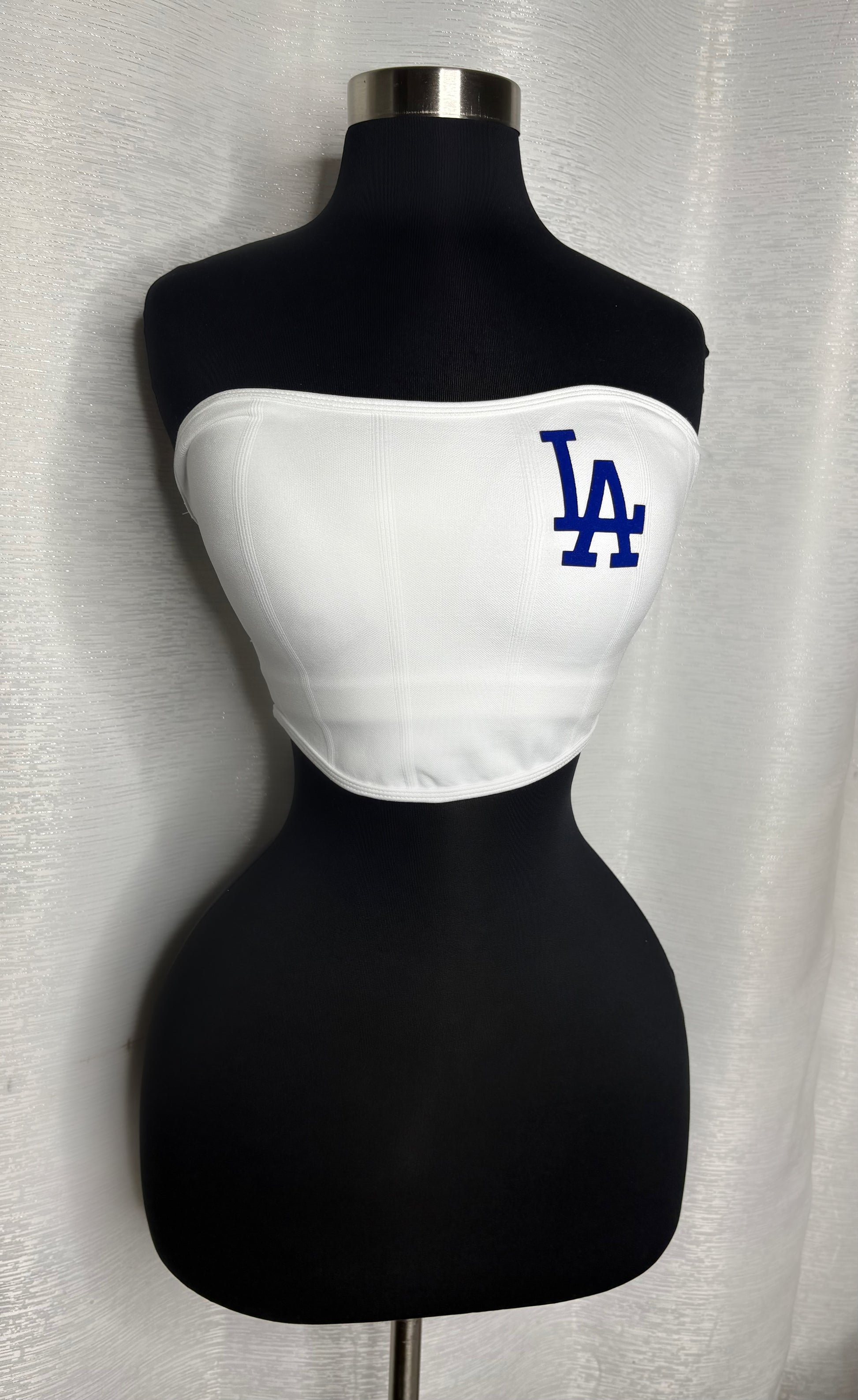 LA Built in Bra Bandeau Top - White
