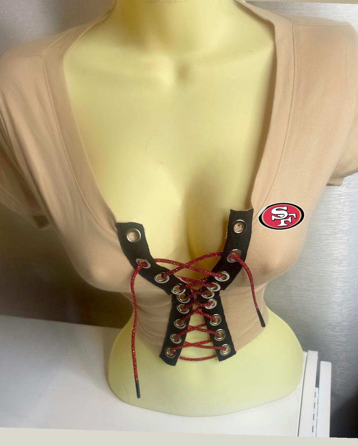 Niners Crop Top - Khaki