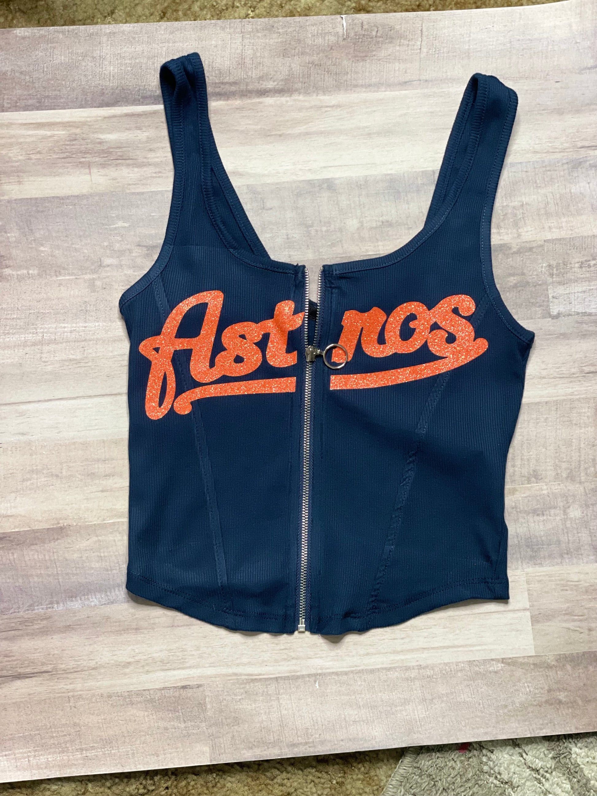 Astros Zip Up Top