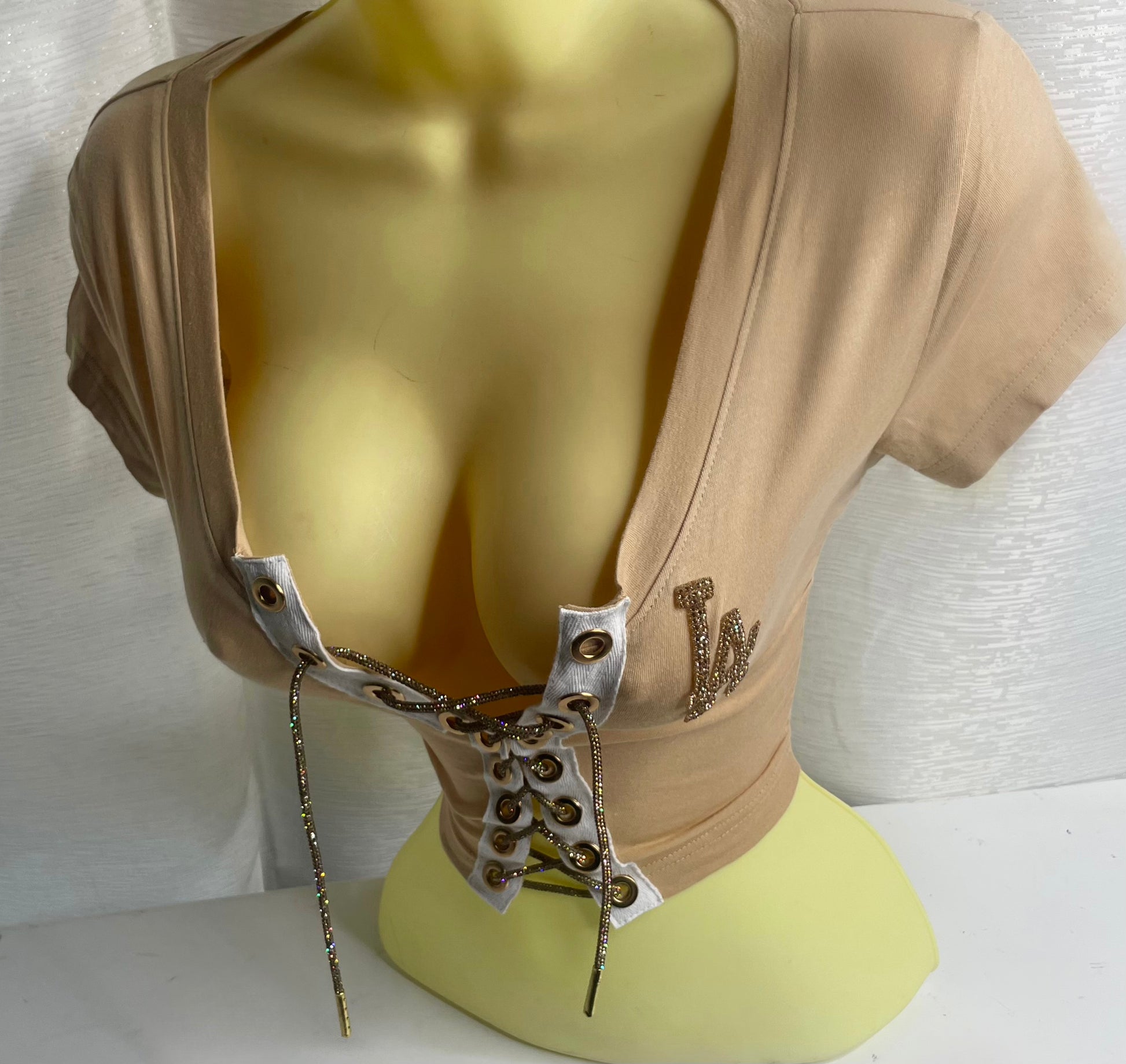 LA Crop Top - Khaki