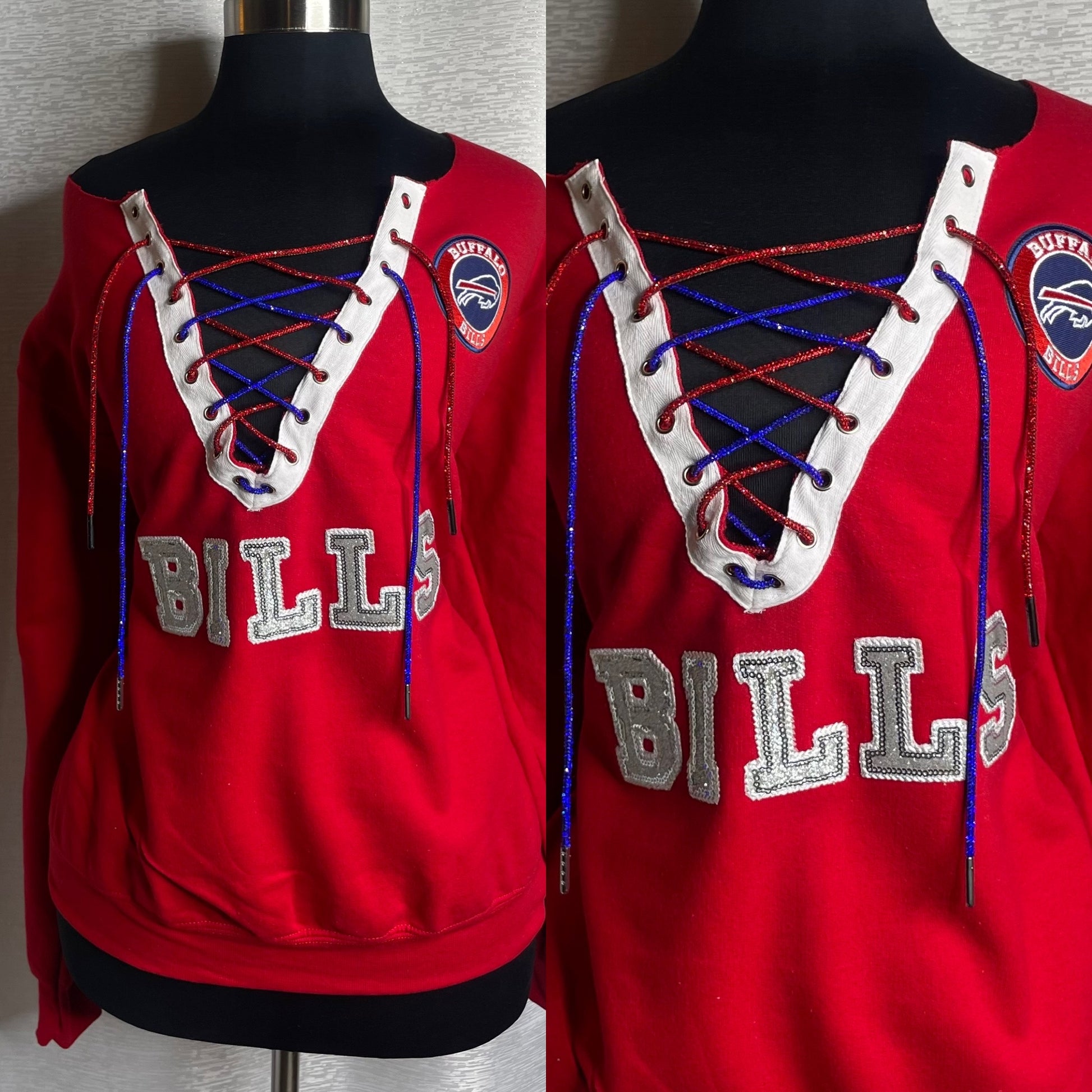 Buffalo Bills off the shoulder sweater