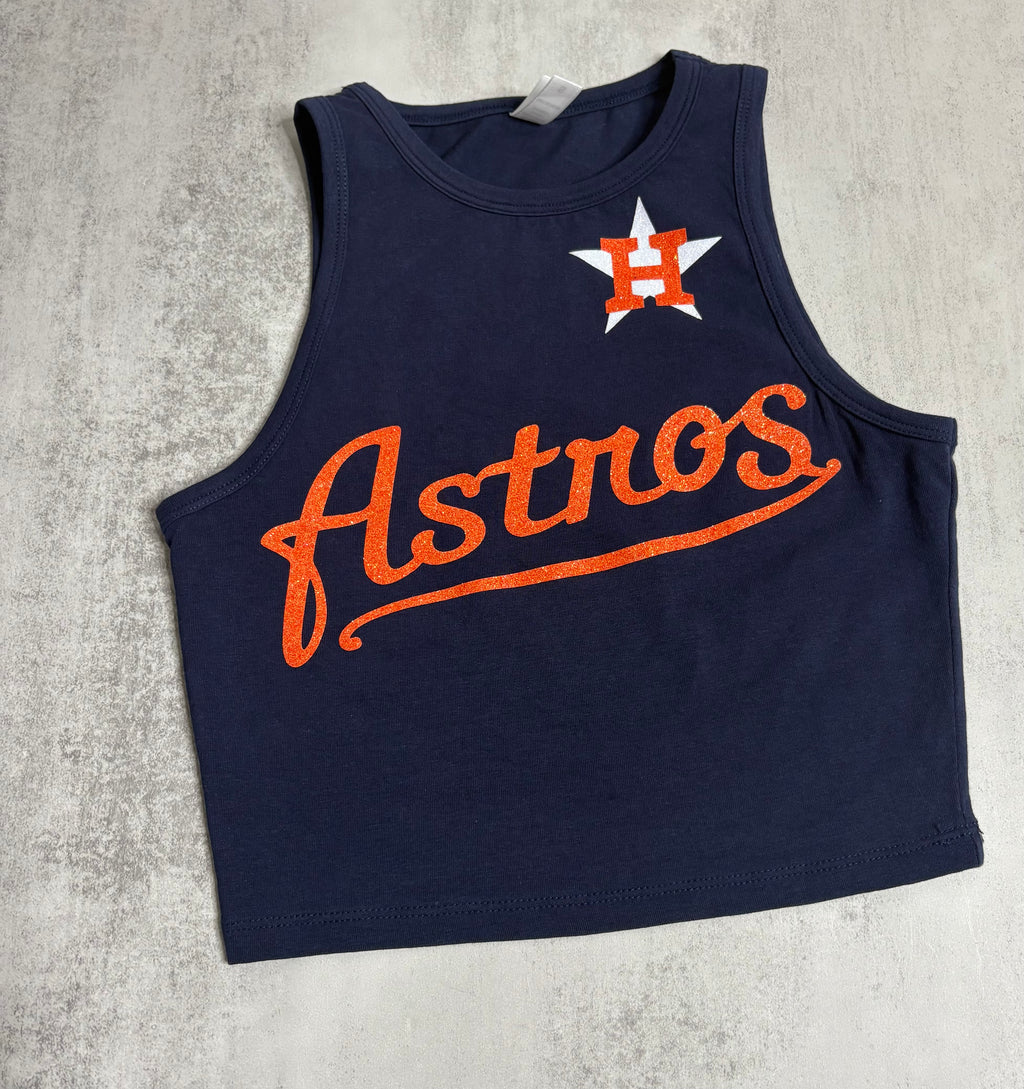 Astros Sleeveless Crop