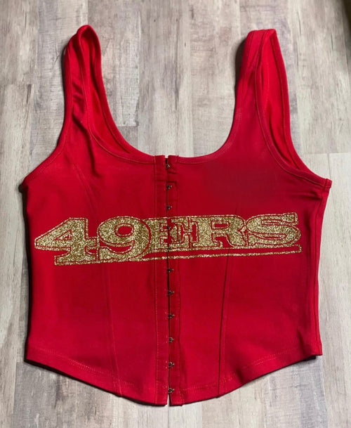 49ERS Corset Top