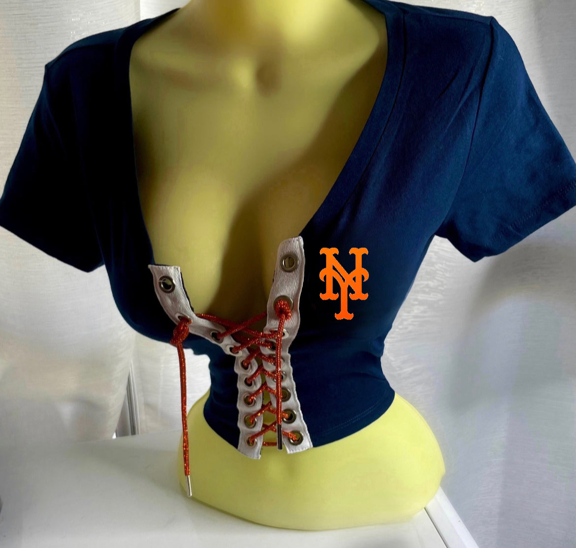 NY Mets Crop Top