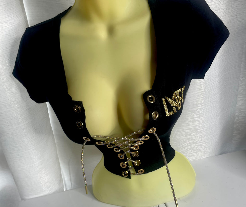 LAFC Crop Top - Glitter Logo