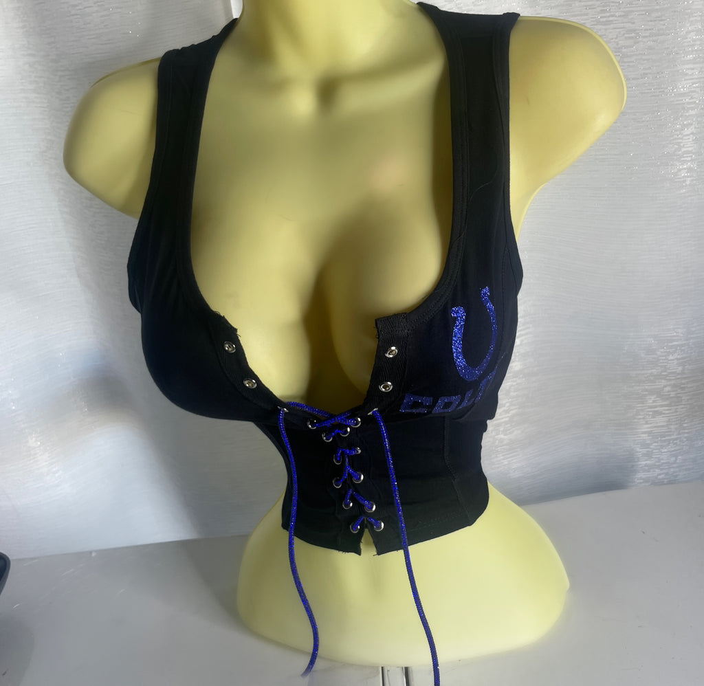 Colts Crop Tank Top