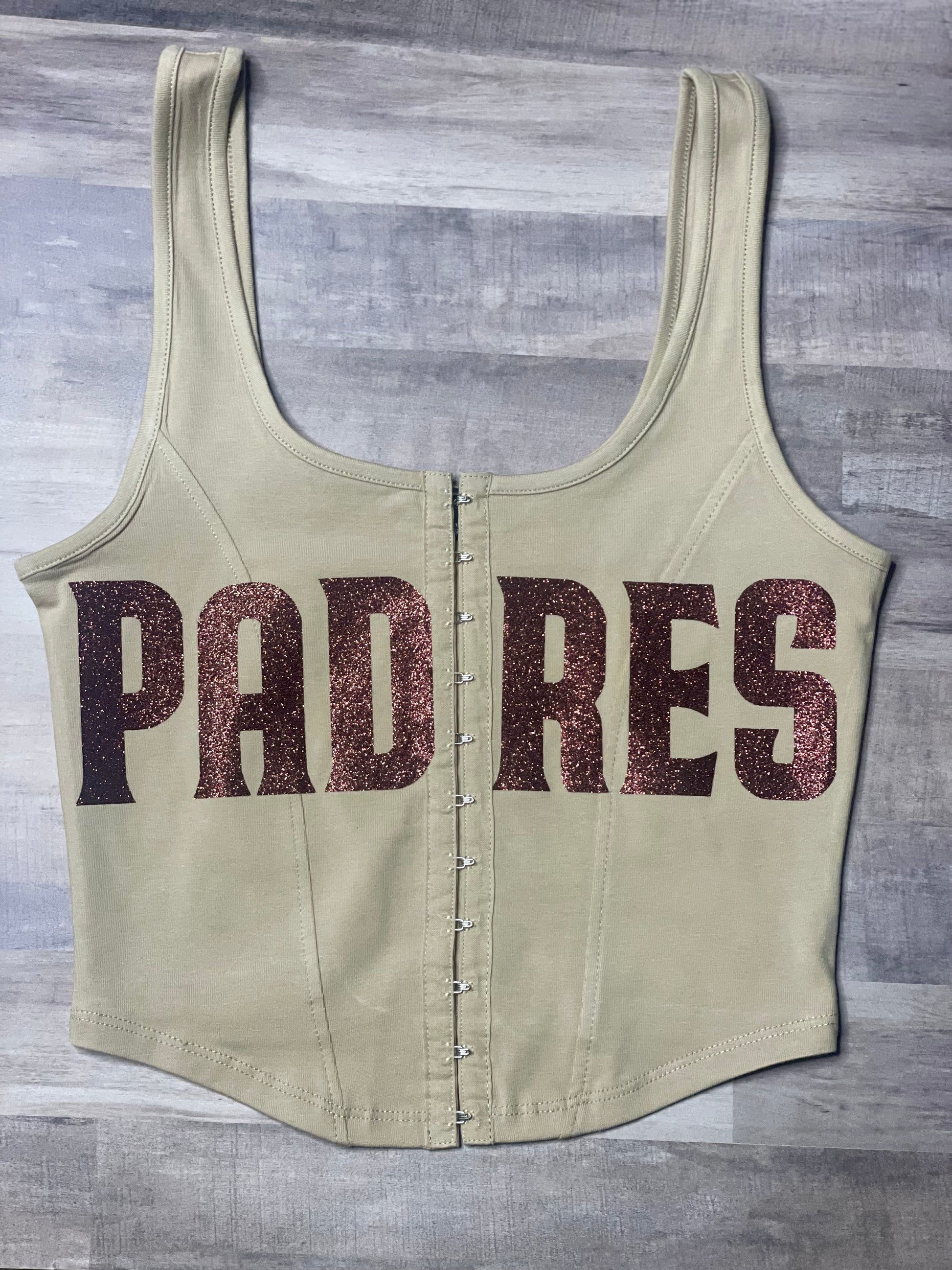 SD Padres Corset Top - Khaki