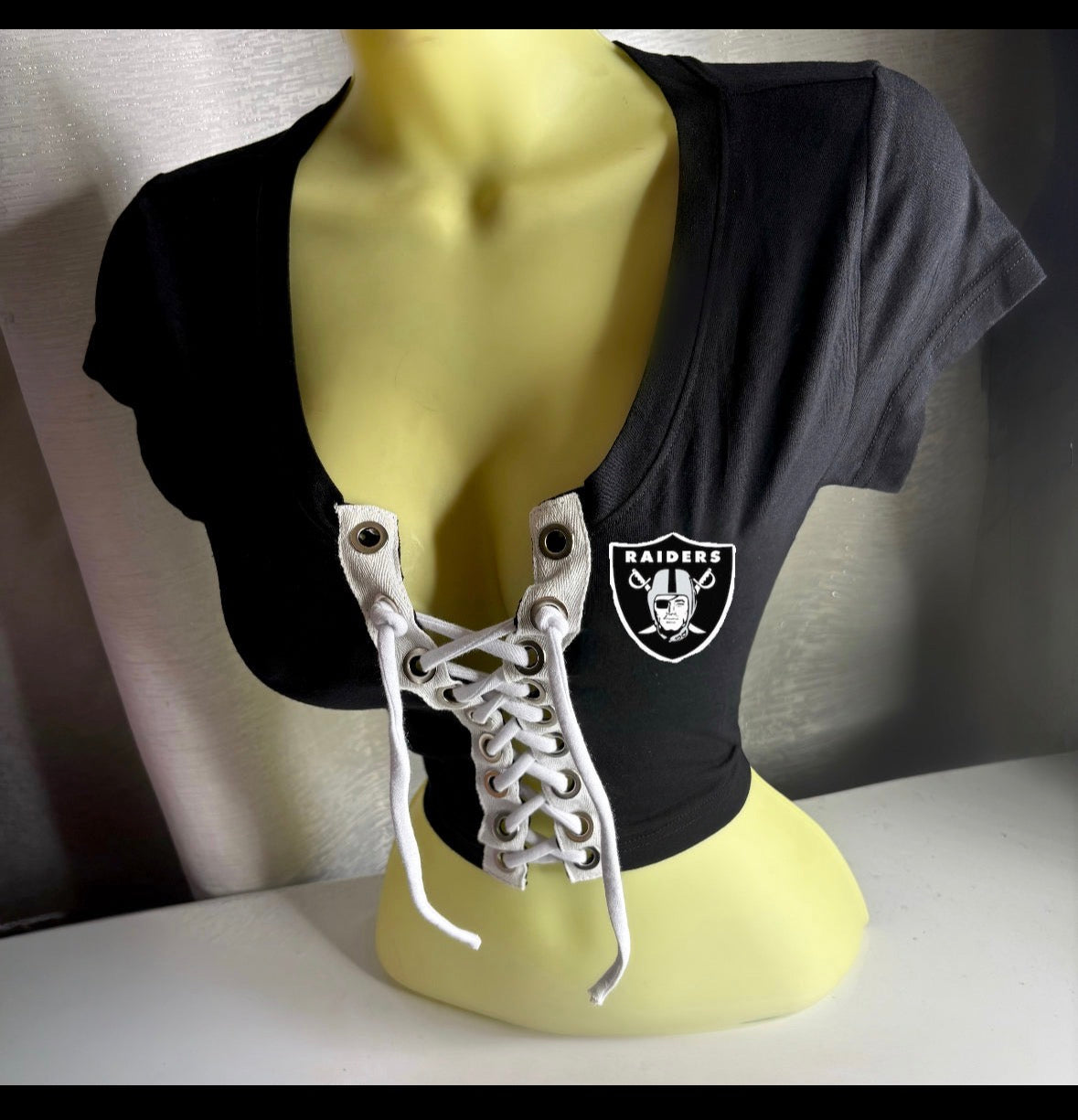 Raiders Crop Top - Cotton Lace