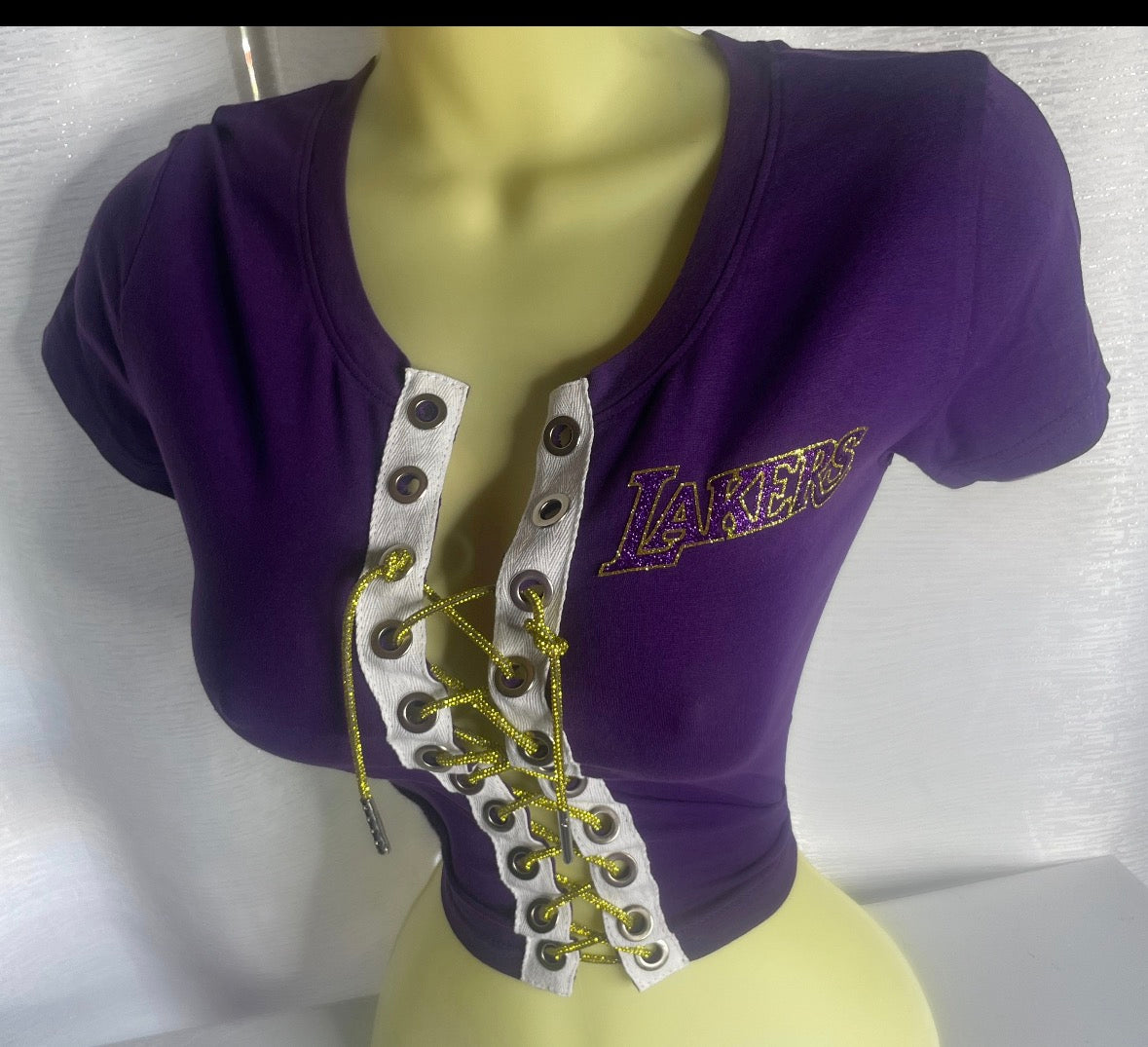 Lakers Crop Top - Purple