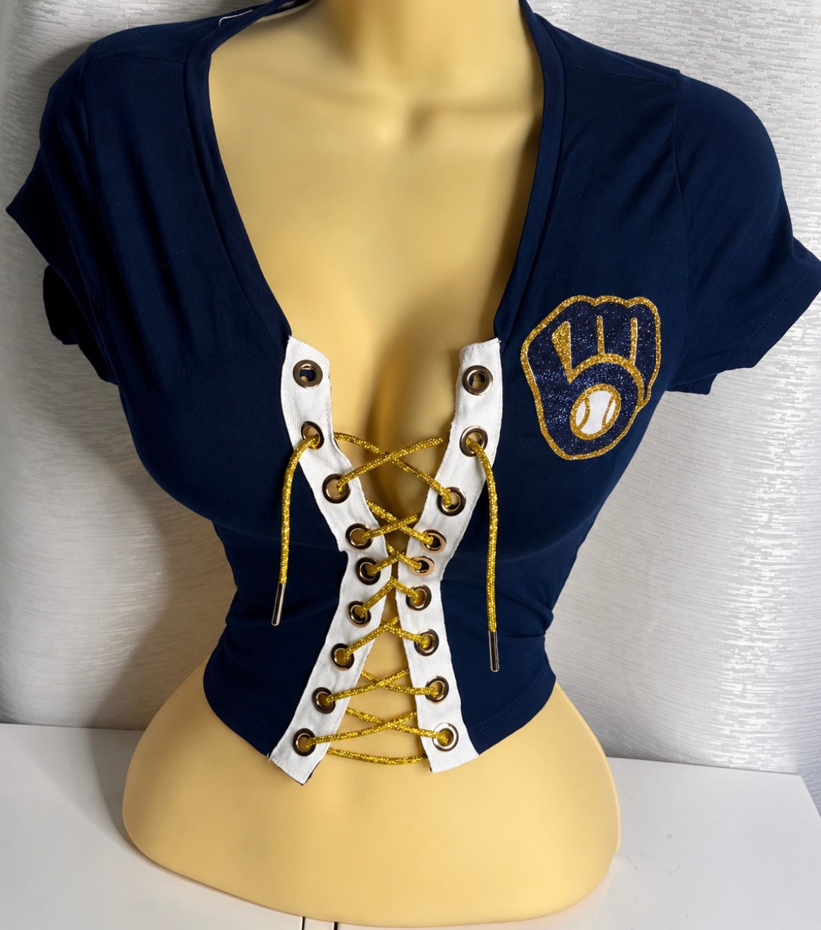 Brewers Crop Top - Glitter Logo