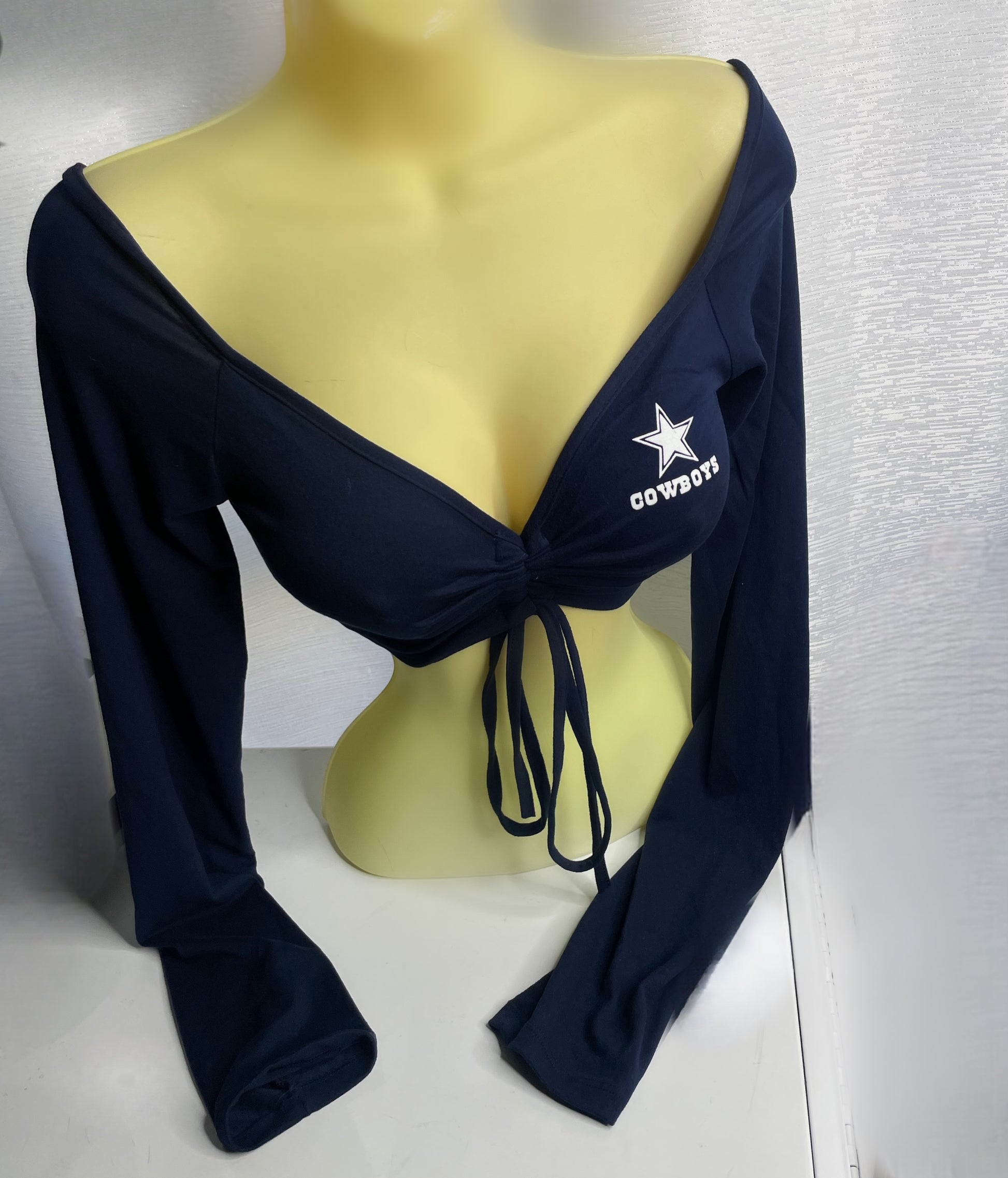 Cowboys Drawstring Crop Top