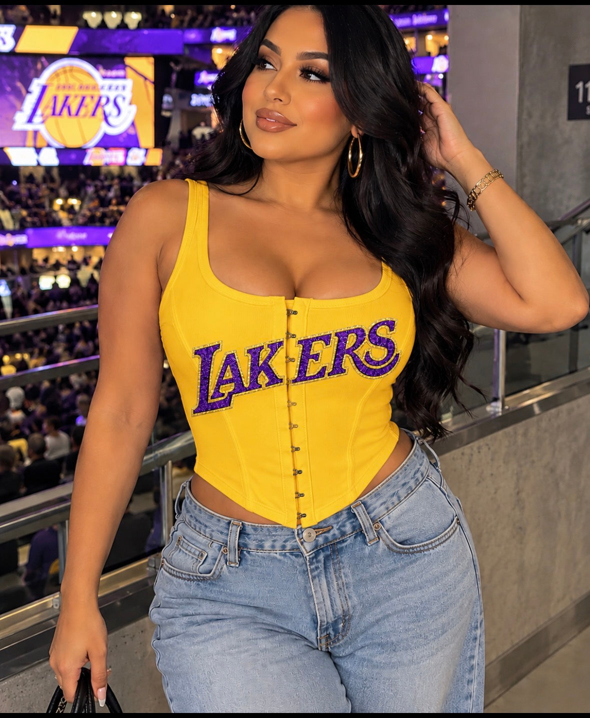 Lakers Corset - Yellow