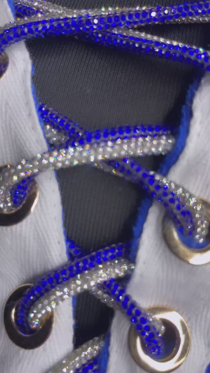 Cowboys off the shoulder sweater with glitter/sequin logo