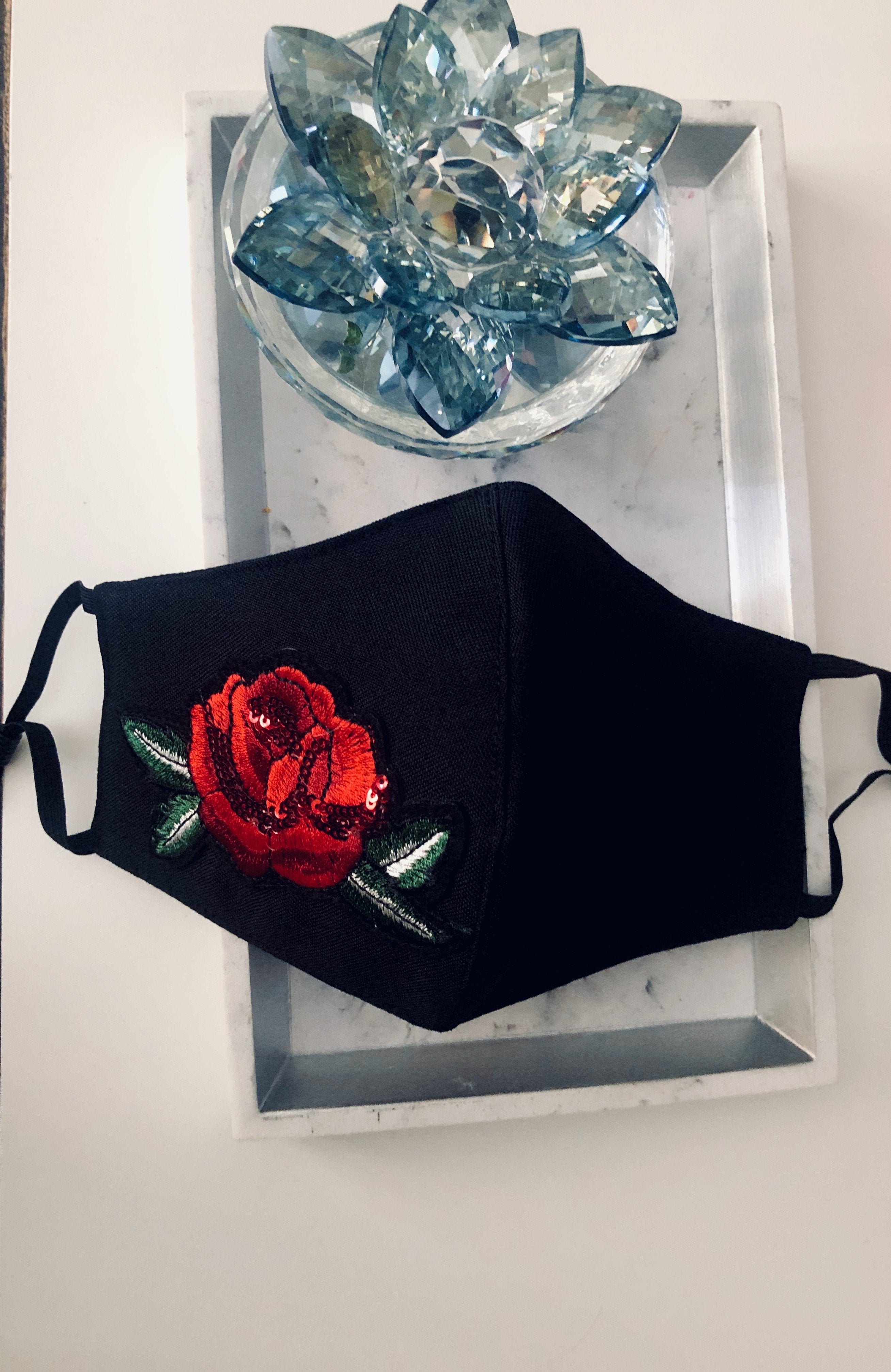 Face Mask - Red Rose - Hot L.A. Fashion 