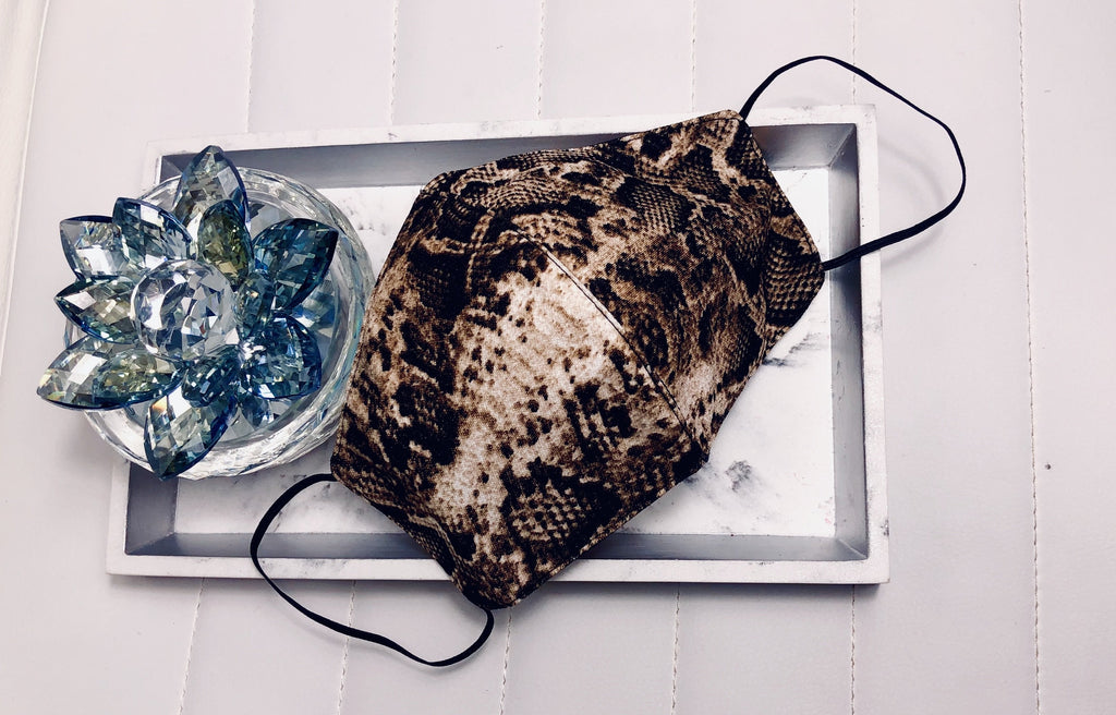 Face Mask - Snake Print - Hot L.A. Fashion 