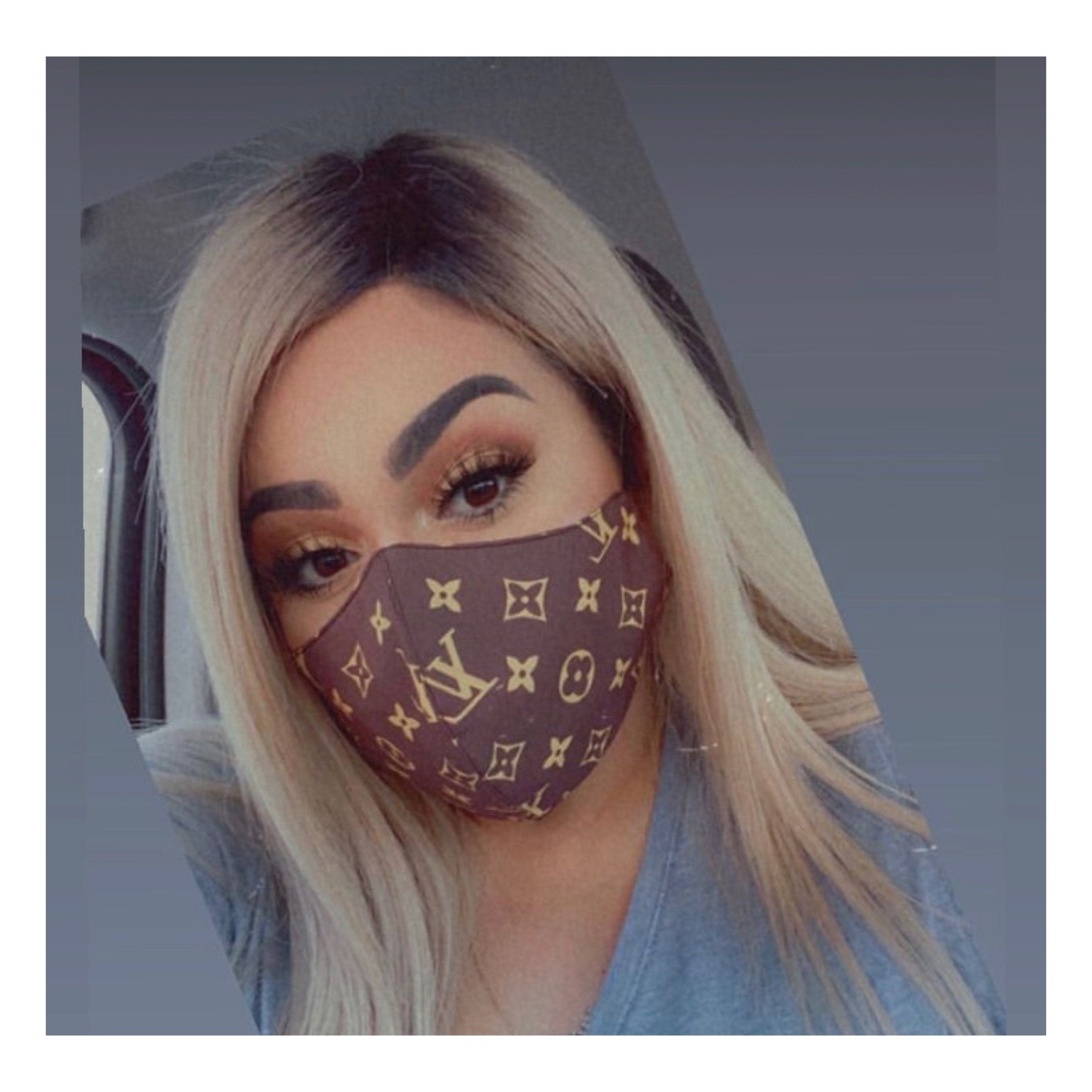 LV Face mask -Salvage-Authenic  Lv face mask, Face mask, Fashion face mask