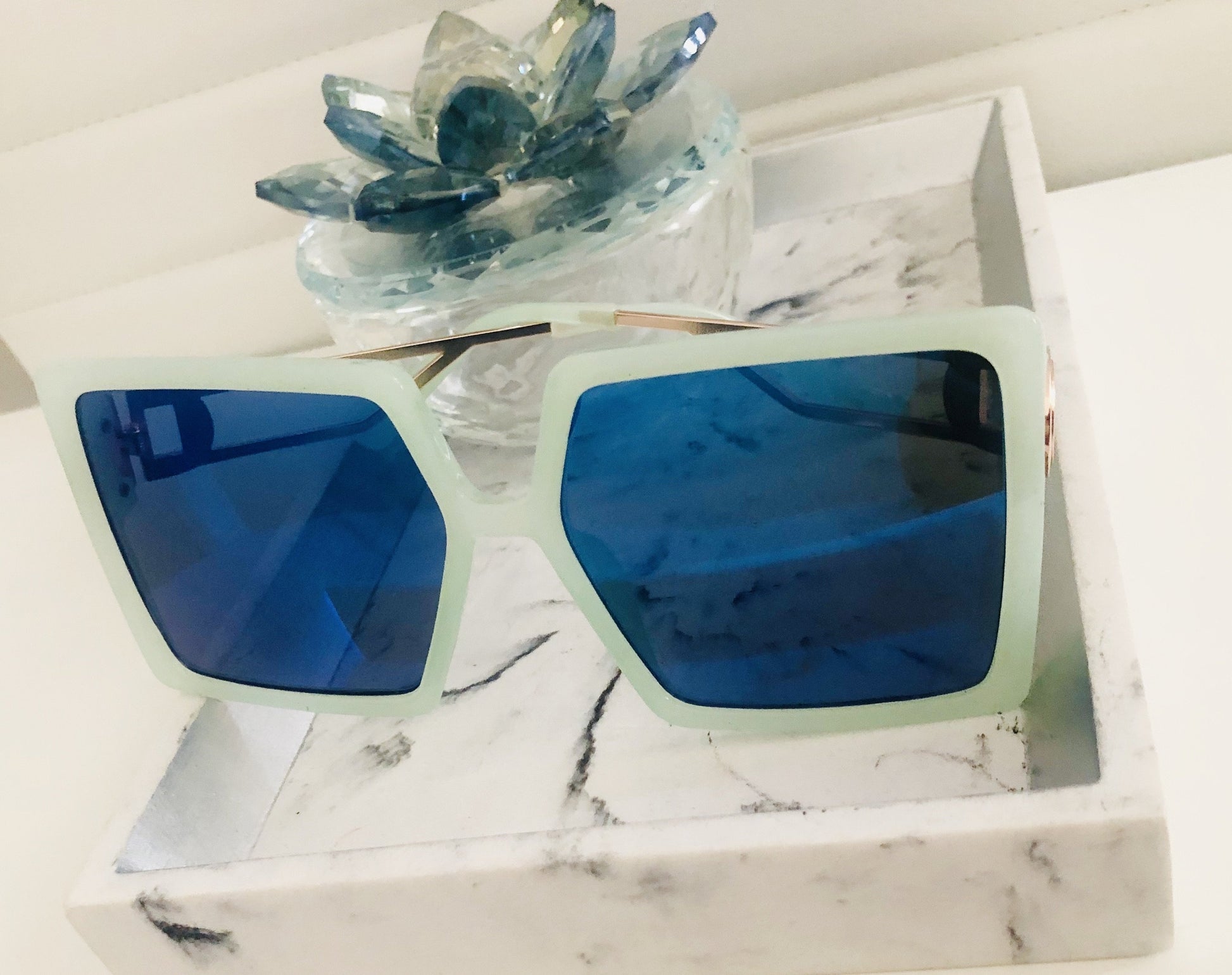 Dior Sunnies - Teal - Hot L.A. Fashion 