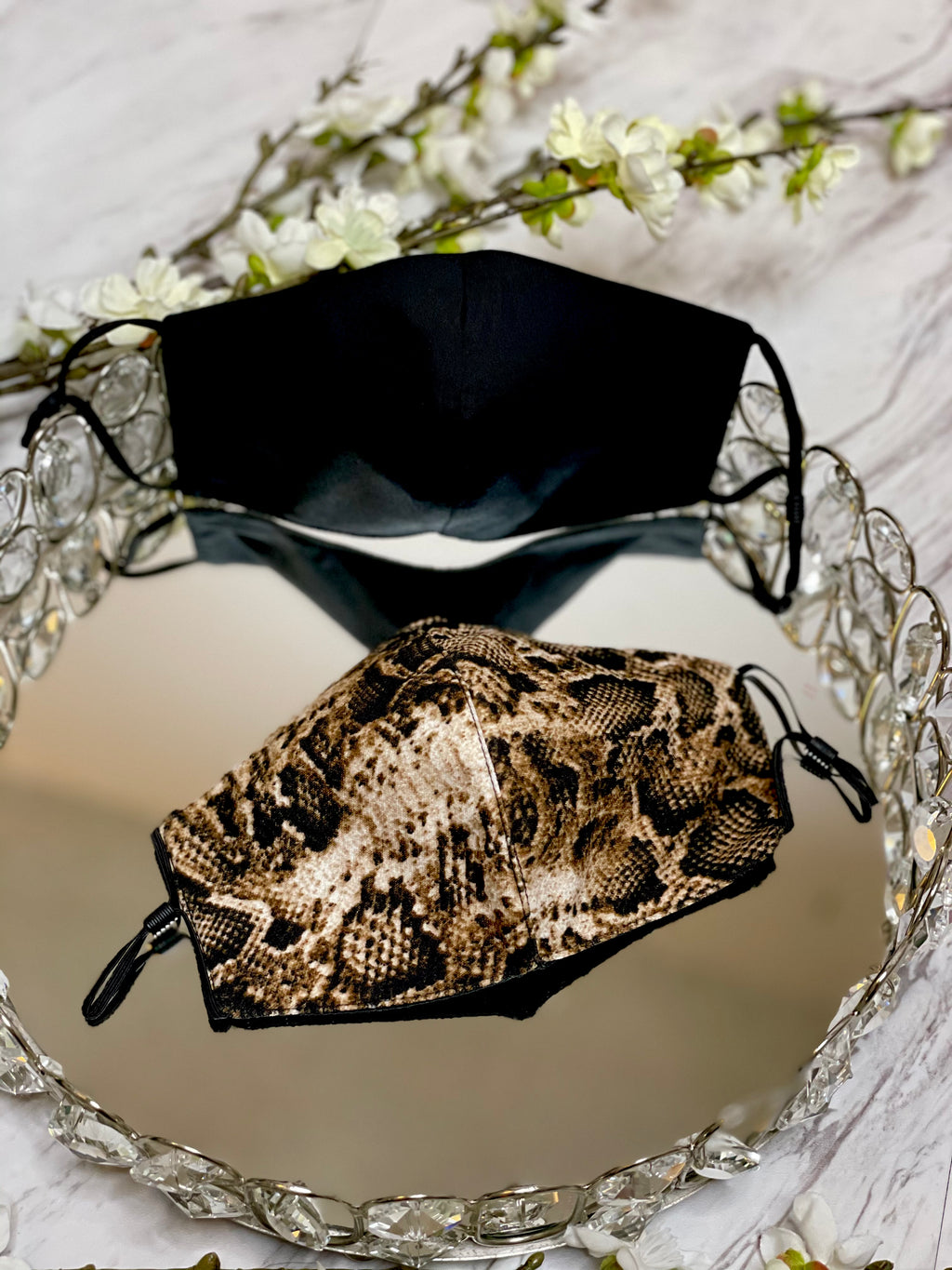 Face Mask - Snake Print