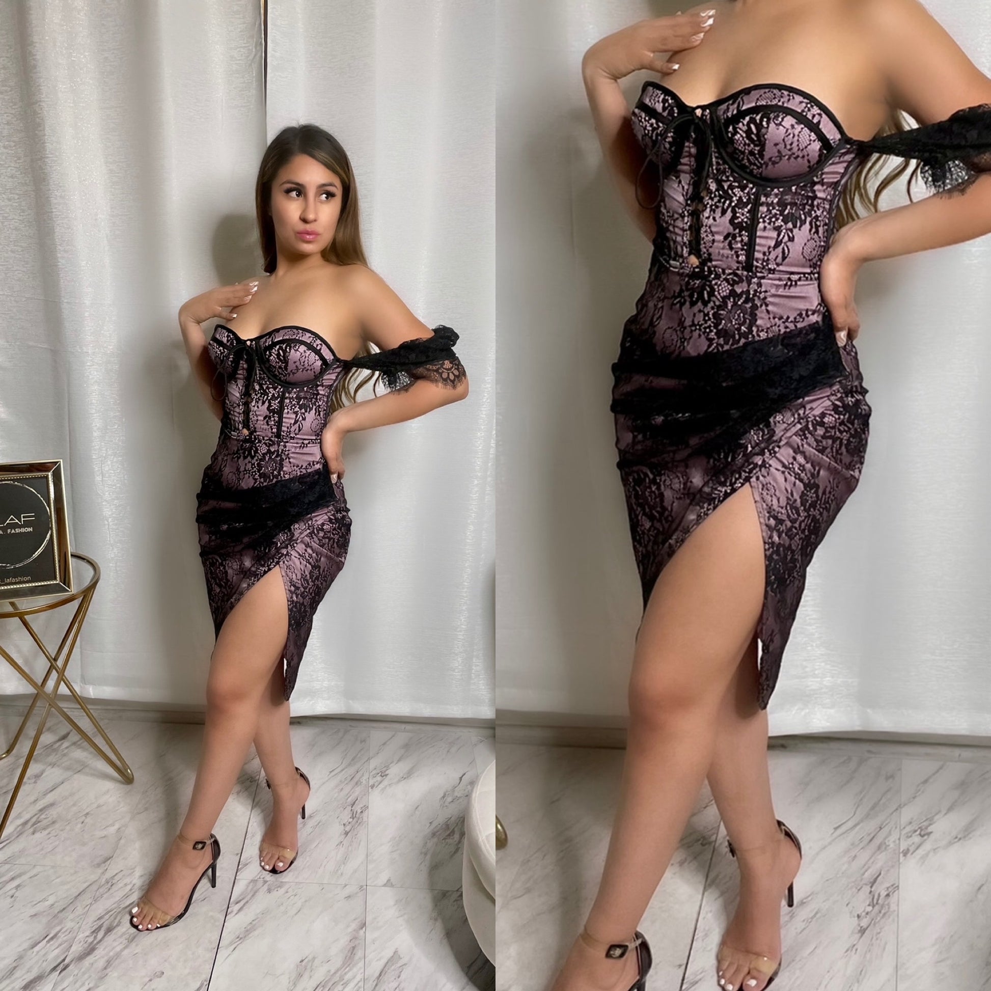 Lady Marmalade Lace Midi Dress