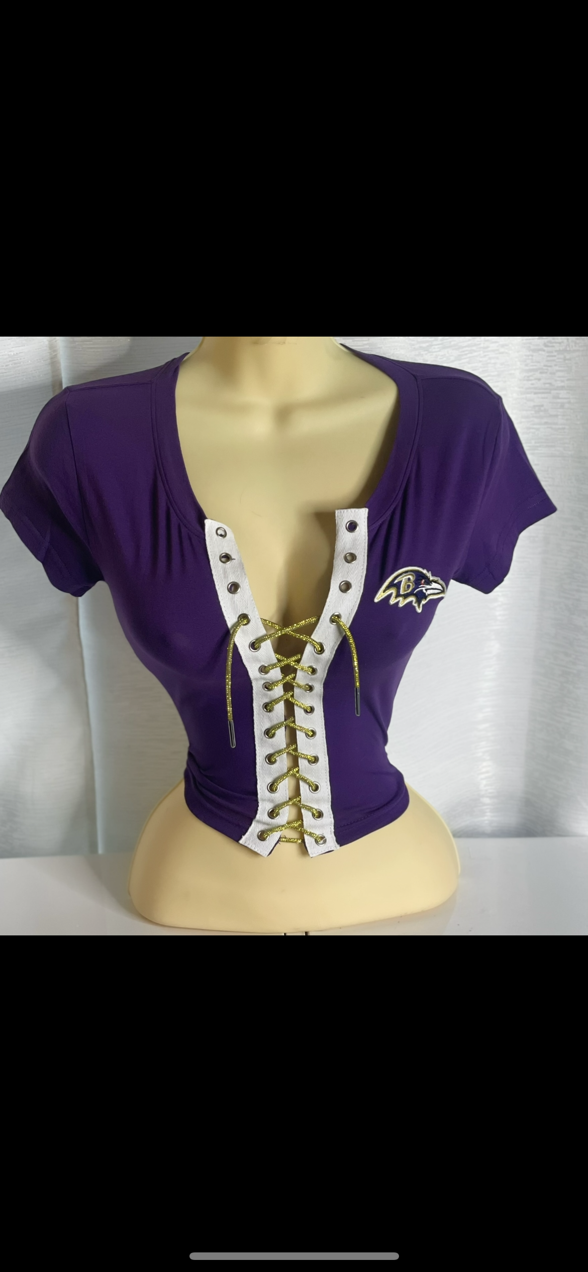 Baltimore Ravens Crop Top - Purple