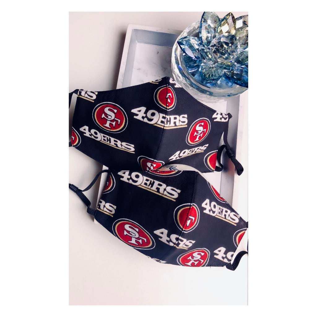 Face Mask - SF 49ers - Hot L.A. Fashion 