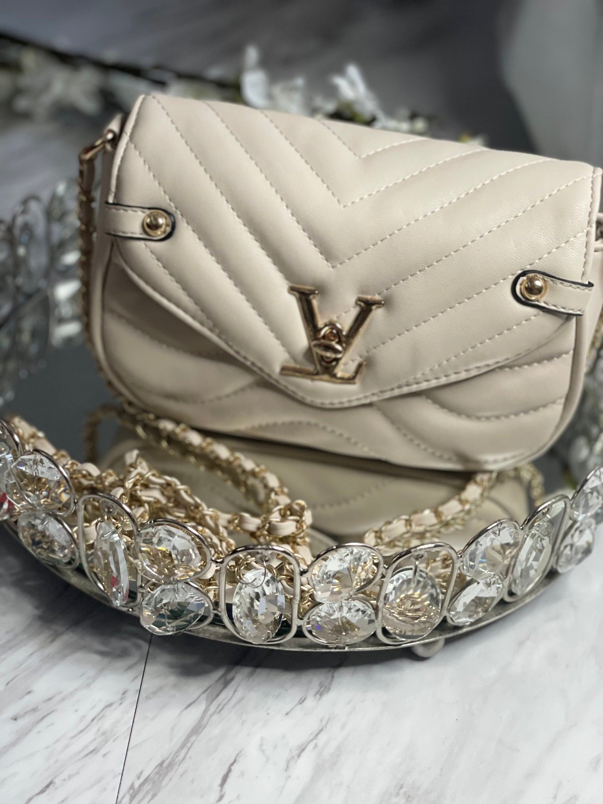Lavish Purse - Cream