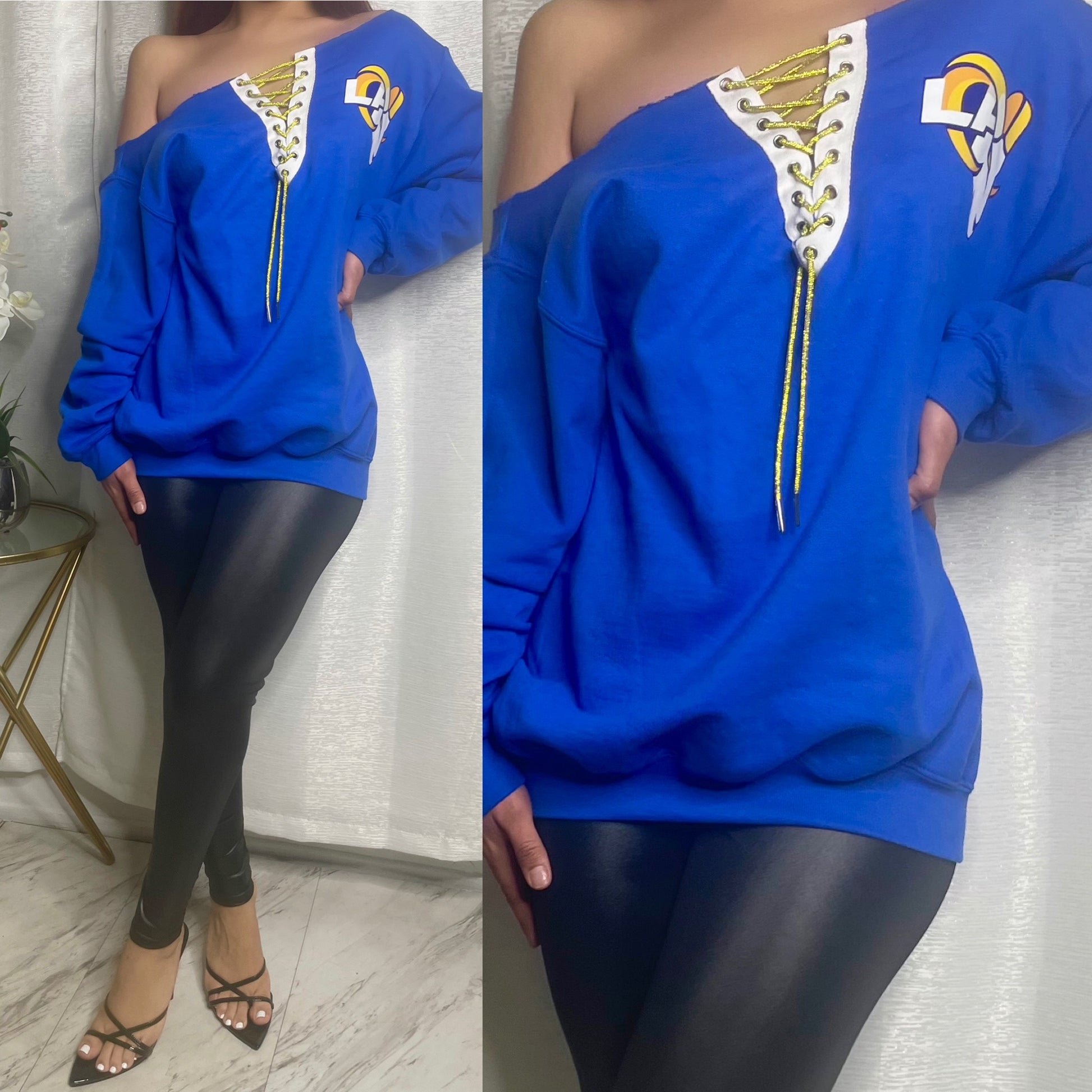LA Rams Lace-up Sweatshir