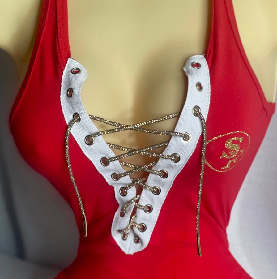 SF 49ers Bodysuit - Red