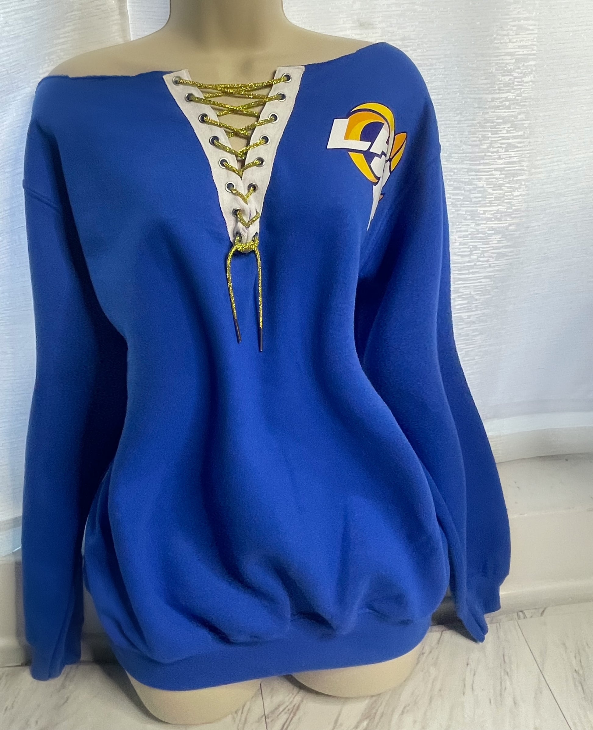LA Rams Lace-up Sweatshir