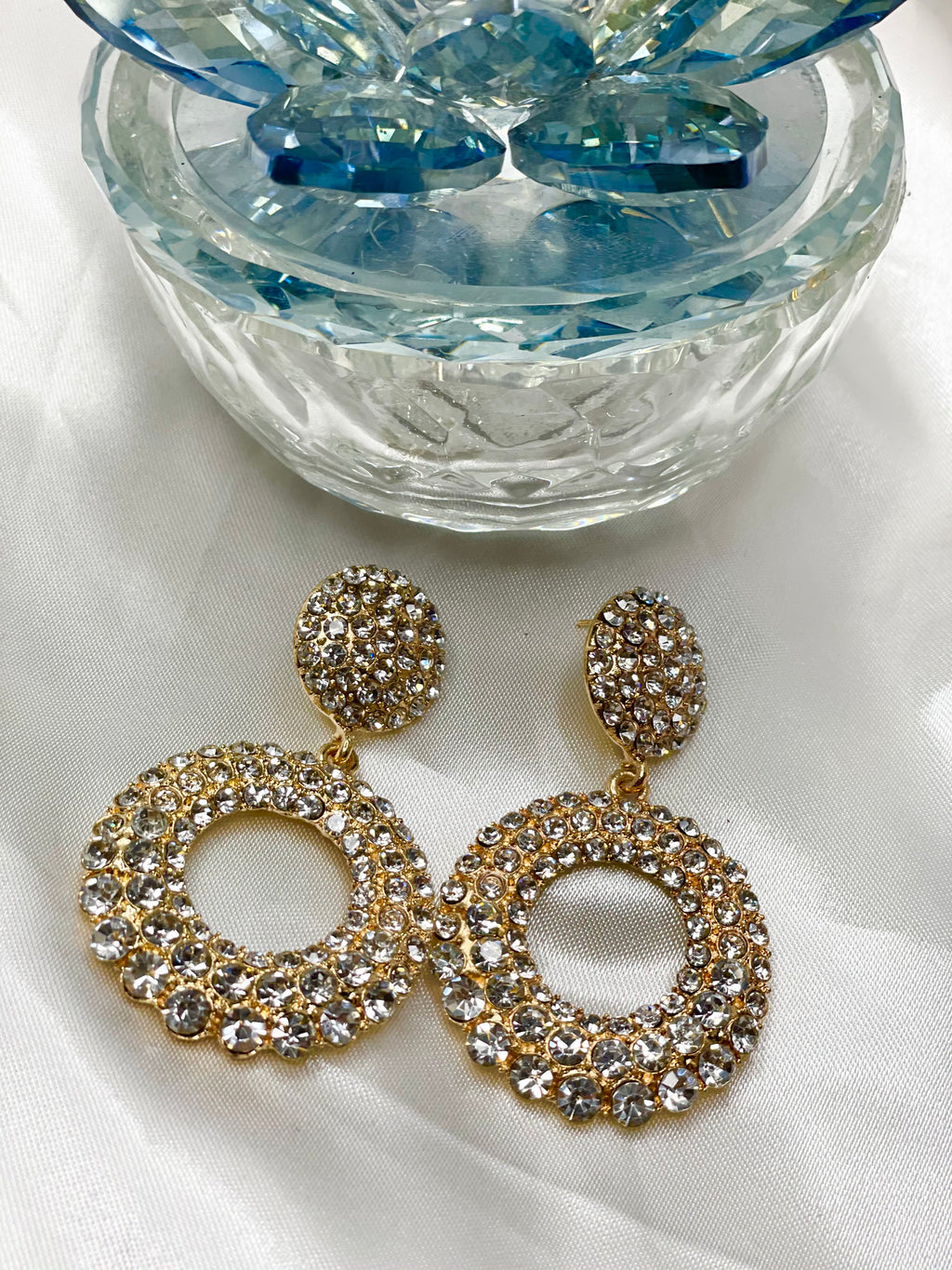 Chic Round Earrings - Gold