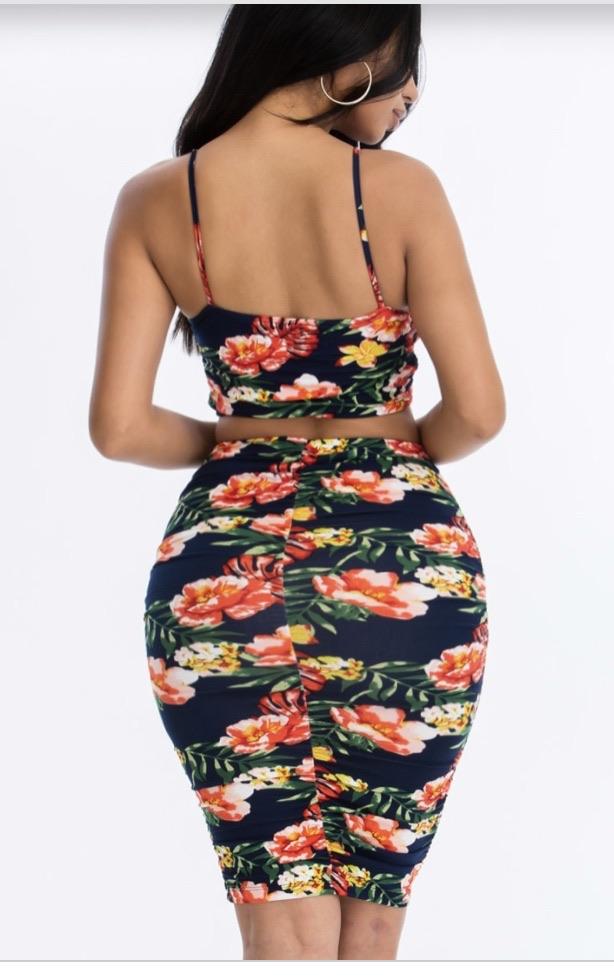 Tusa Ruched Set - Hot L.A. Fashion 