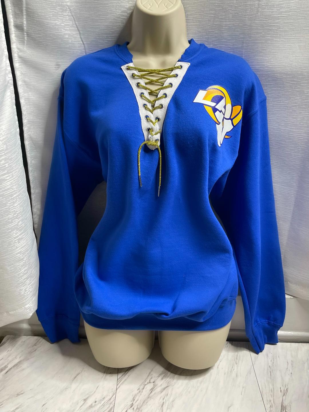LA Rams Lace-up Sweatshir